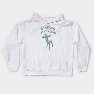 "Go Vegan Stay Vegan" Kids Hoodie